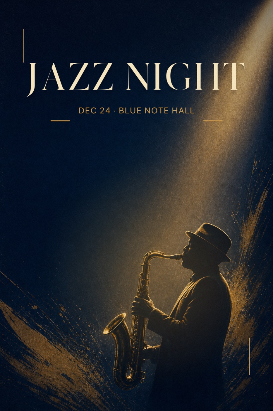 「JAZZ NIGHT」音乐海报